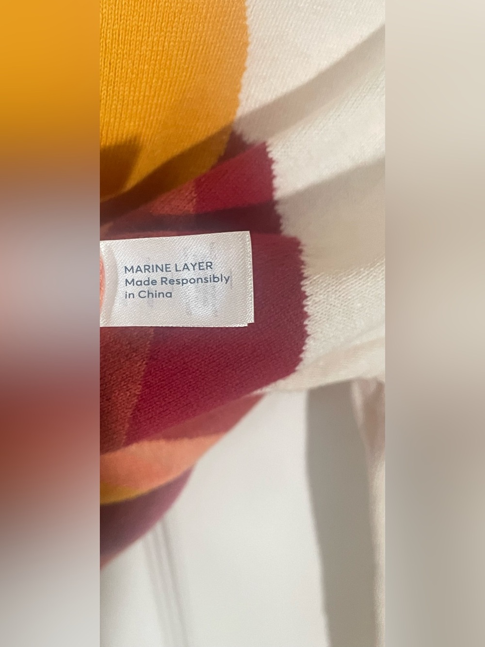 Marine Layer Sweater Women’s Small Sunset Icon Cotton Oatmeal New NWT Transition - Picture 7 of 9